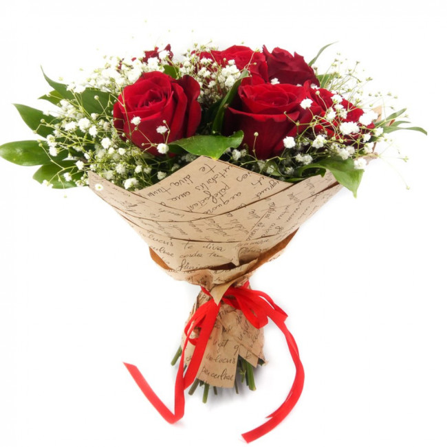 Букет цветов "Зимняя вишня" Букет цветов "Зимняя вишня"